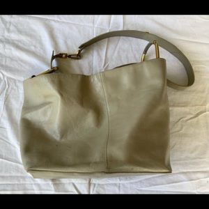 Ro Leather Galleon Bag light gray